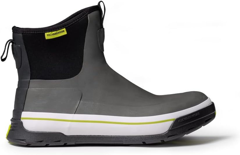 Kujo Yardwear, Резиновые сапоги Surge с верхом из неопрена, 100 водонепроницаемые, прочные, противоскользящие, стойкие к химическим веществам, без шнуровки, черный/серый — фото 3