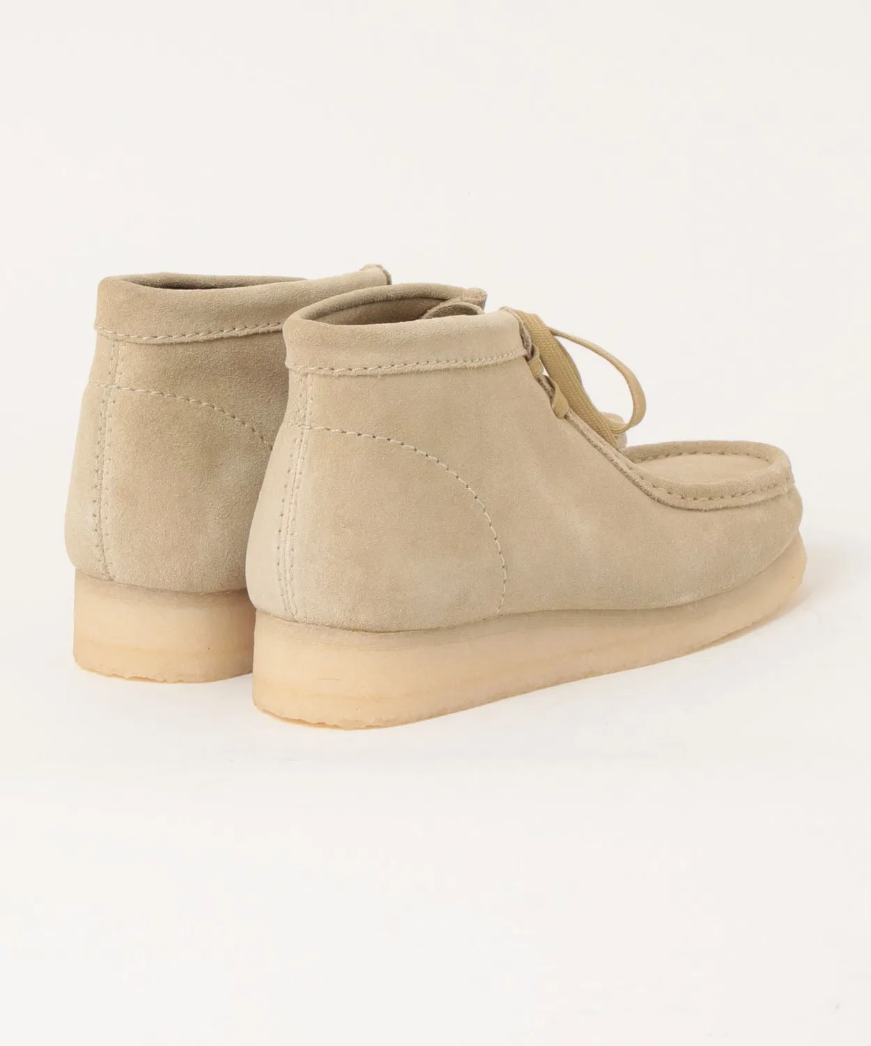 Ботинки Wallabee Boot Clarks бежевые — фото 2