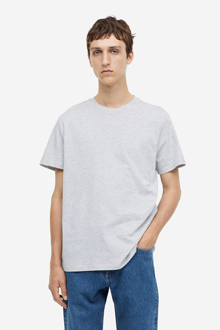 

Футболка стандартного кроя H&M, серый