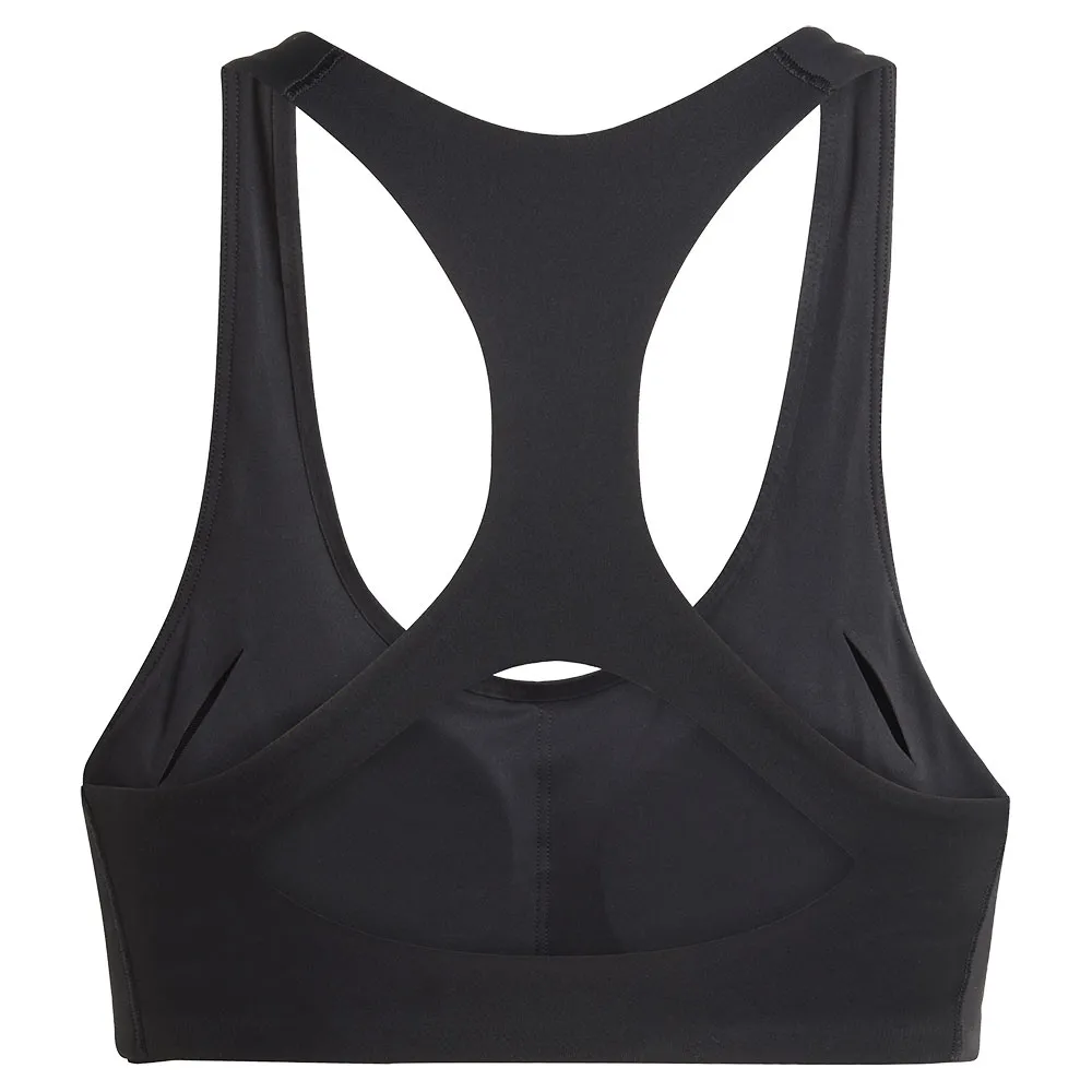 Спортивный бюстгальтер adidas Adizero Run Medium Impact Sports Bra, черный — фото 2
