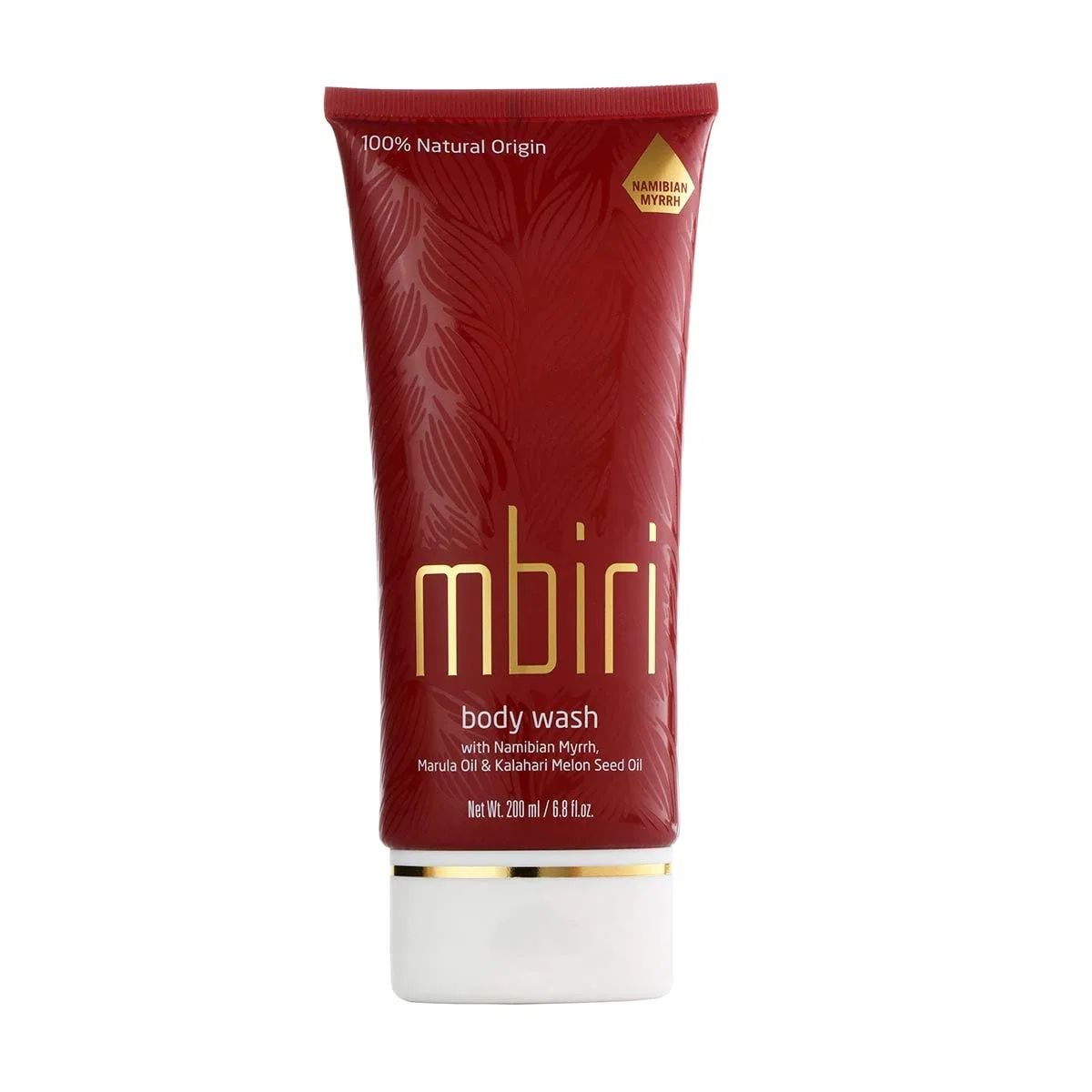 Натуральный гель для душа «Mbiri Shower Gel» с маслом марулы ‎Mbiri Natural Skincare
