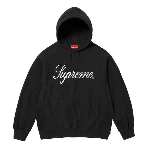 

Толстовка fw23 week6 raised script hoodie 'black' Supreme, черный