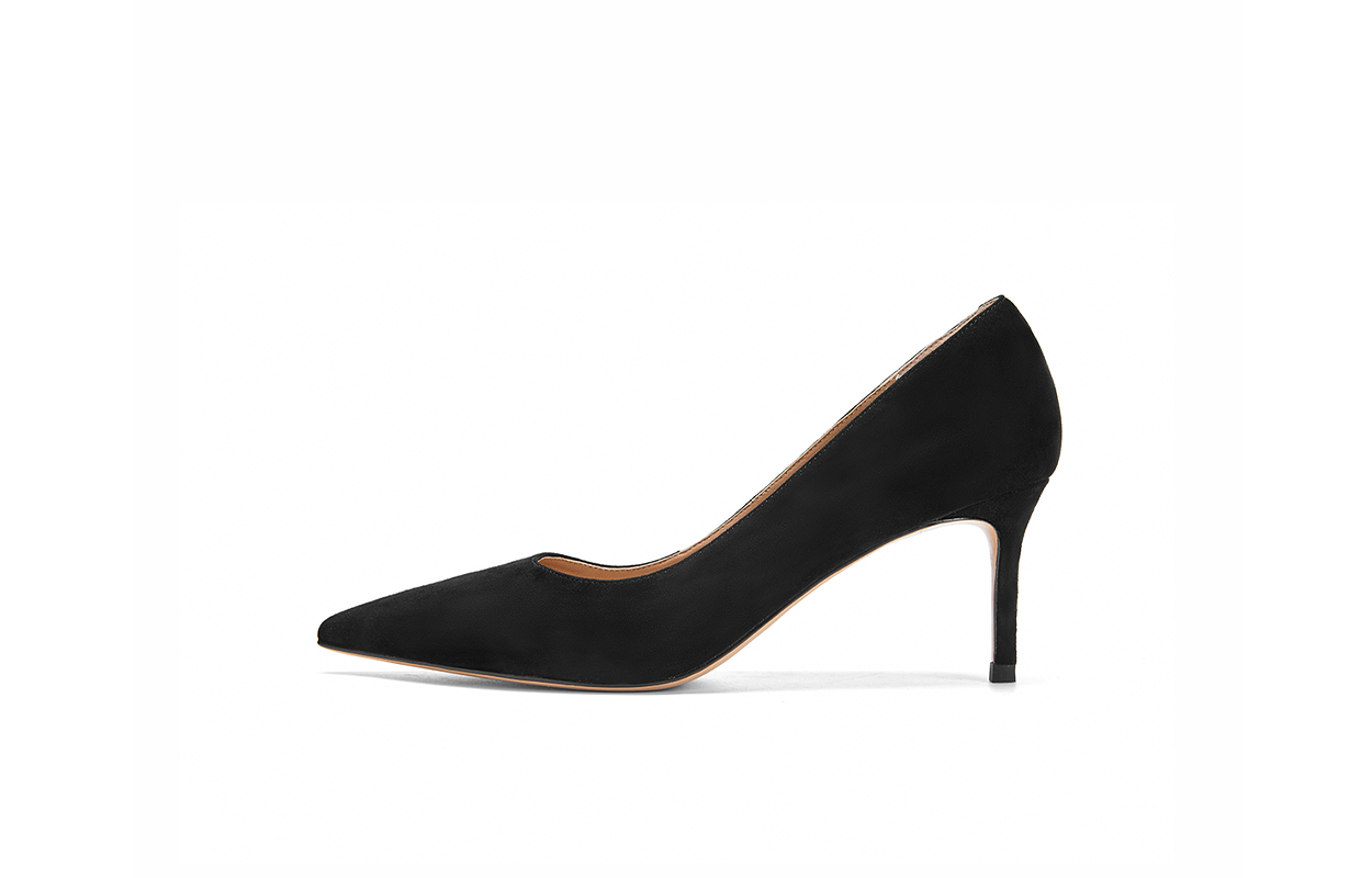 Женские туфли на высоком каблуке черного/абрикосового цвета NINE WEST — фото 2