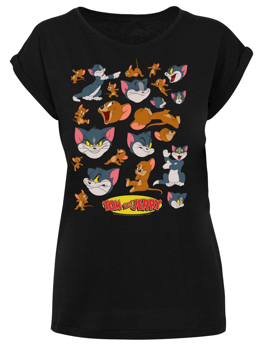 

Рубашка F4NT4STIC Tom And Jerry Many Faces, черный