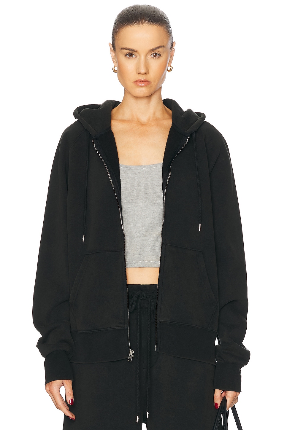 

Толстовка на молнии WAO, цвет Washed Black