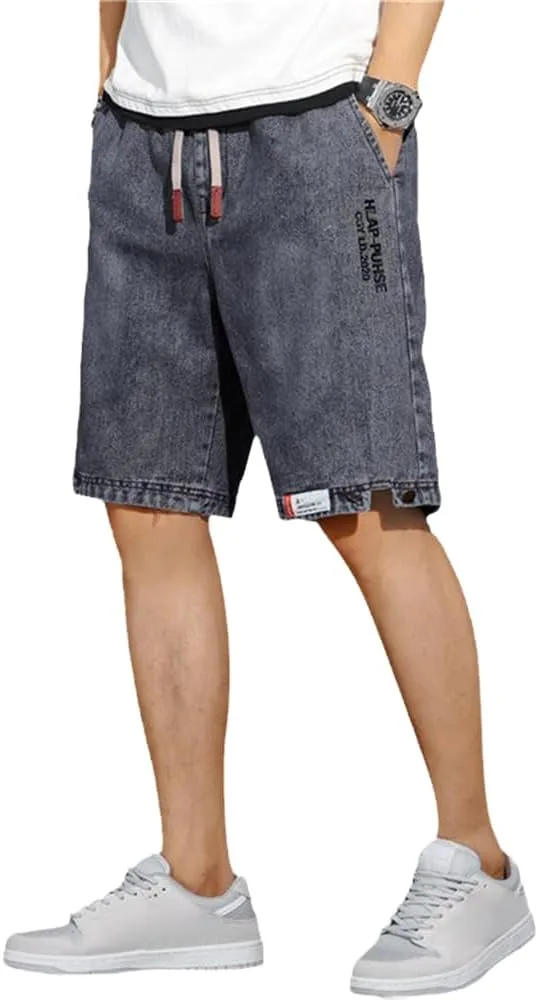 

AAPAH 'S Джинсовые летние тонкие шорты на шнурке Ripped Casual