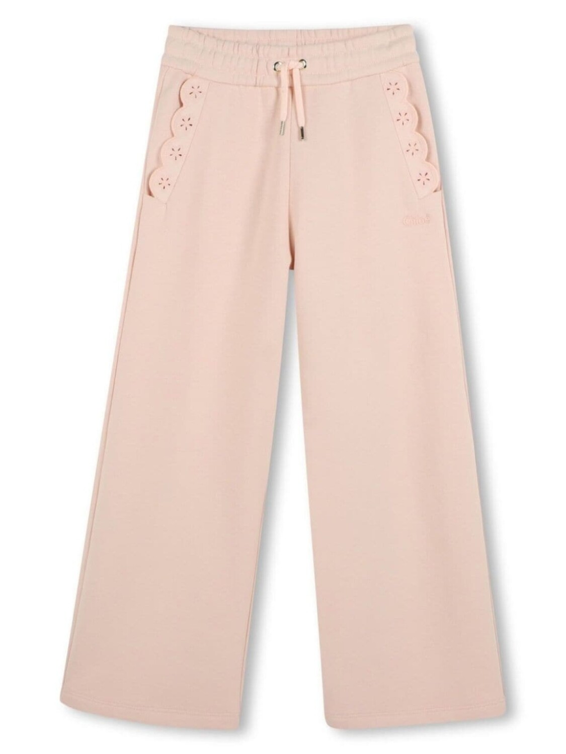 

Chloé Kids спортивные штаны из органического хлопка, розовый