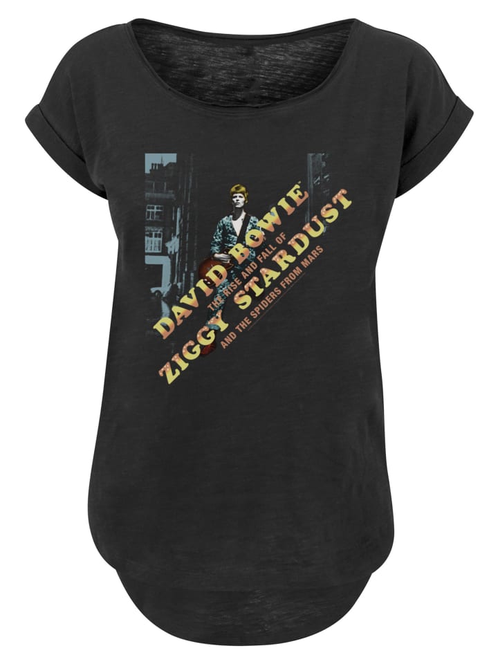 

Длинная футболка David Bowie Ziggy Diagonal черного цвета F4NT4STIC, Черный, Длинная футболка David Bowie Ziggy Diagonal черного цвета F4NT4STIC