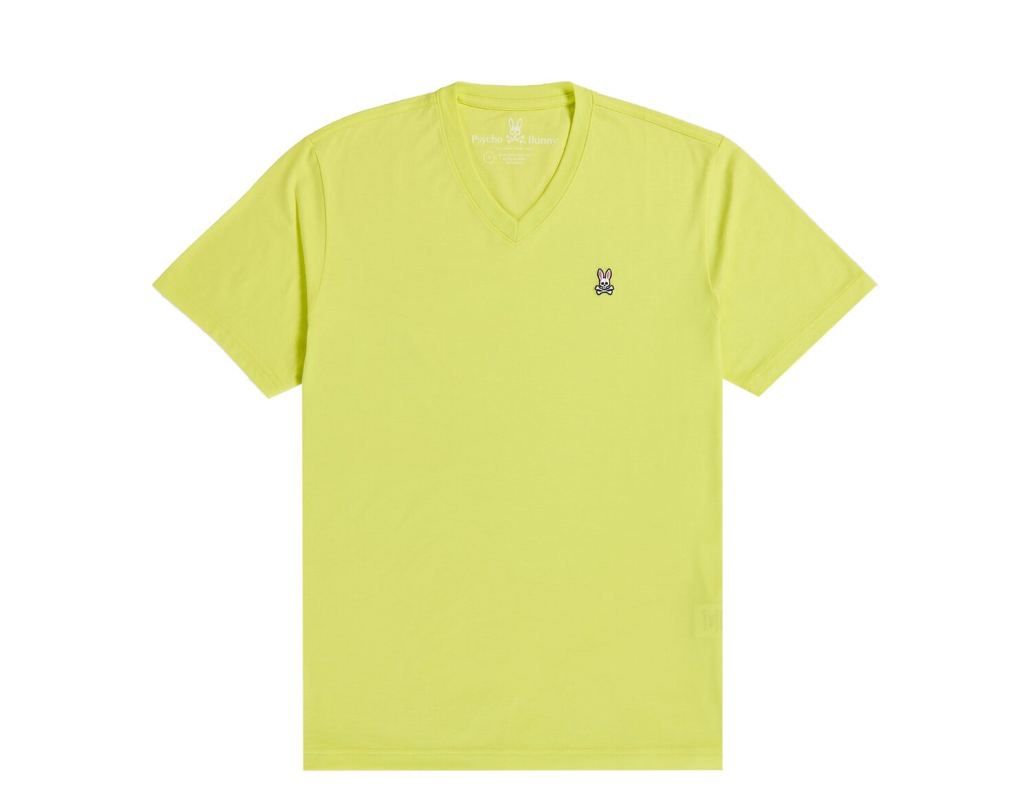 

Классическая мужская футболка Psycho Bunny с v-образным вырезом Lemon Tonic B6U100N1PC-LNC, желтый