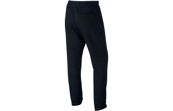 Брюки jordan logo printed casual slim sports pants 'black Nike, бежевый — фото 2