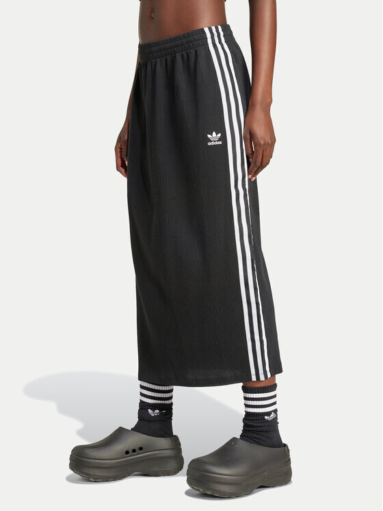

Юбка миди приталенного кроя Adidas, черный