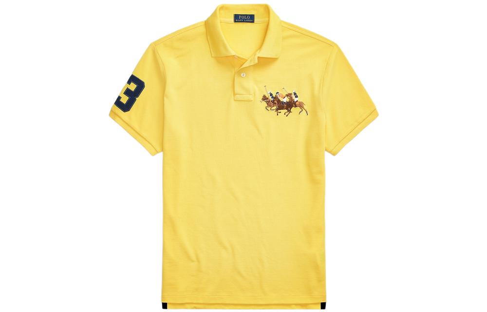SS22 Футболка поло мужская желтая Polo Ralph Lauren — фото 2