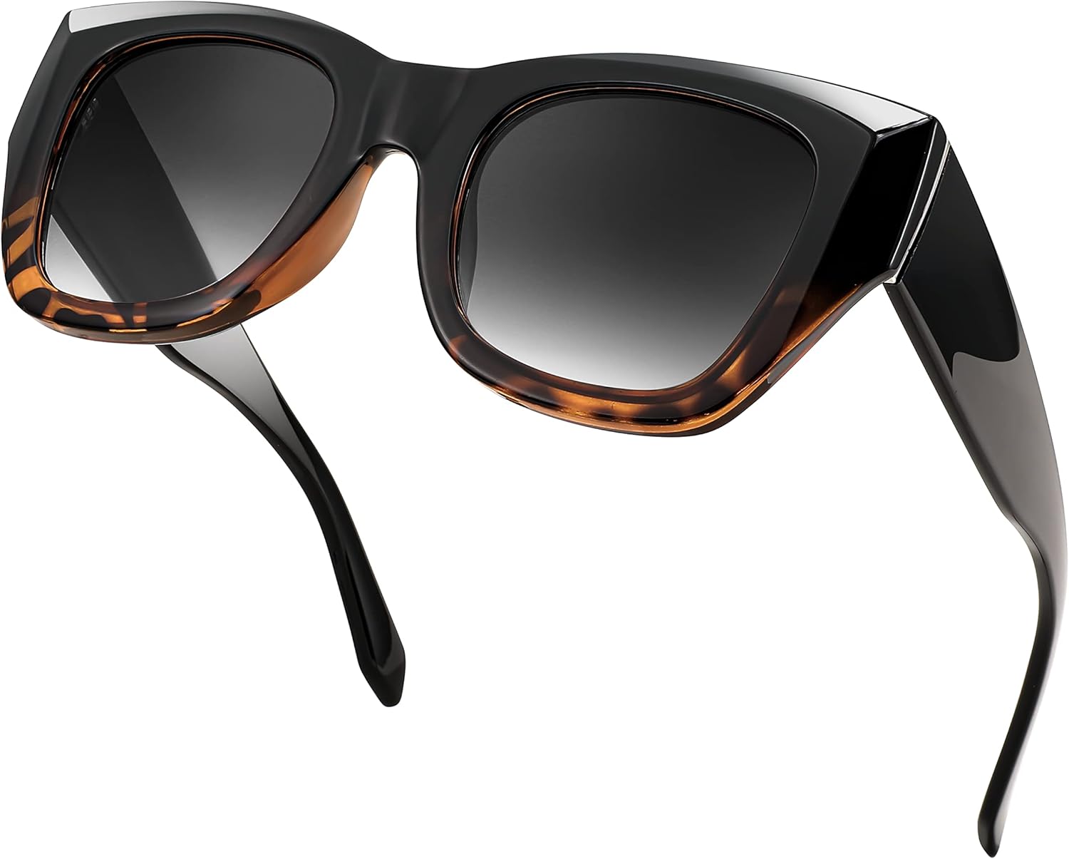 

Солнцезащитные очки FEISEDY Oversized Cat Eye для женщин и мужчин, винтажные, ретро, ​​с толстой оправой, роскошные, модные, с защитой от УФ-излучения UV400, модель B2378, Black Leopard