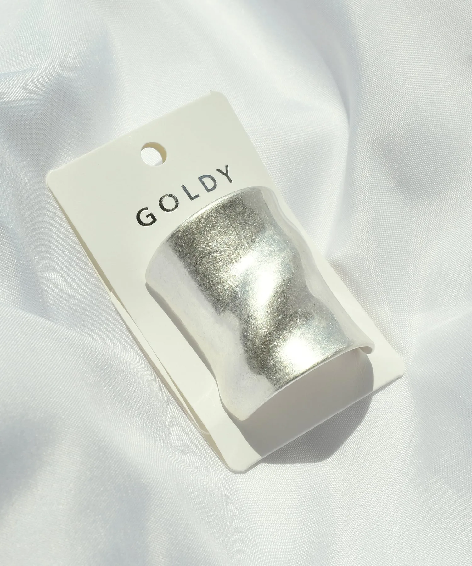 Волнистая широкая манжета для волос Goldy, Silver — фото 3
