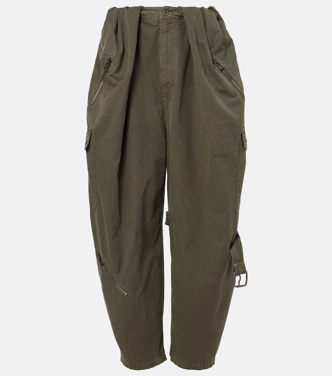 

Хлопковые брюки-карго Loewe, Deep Olive