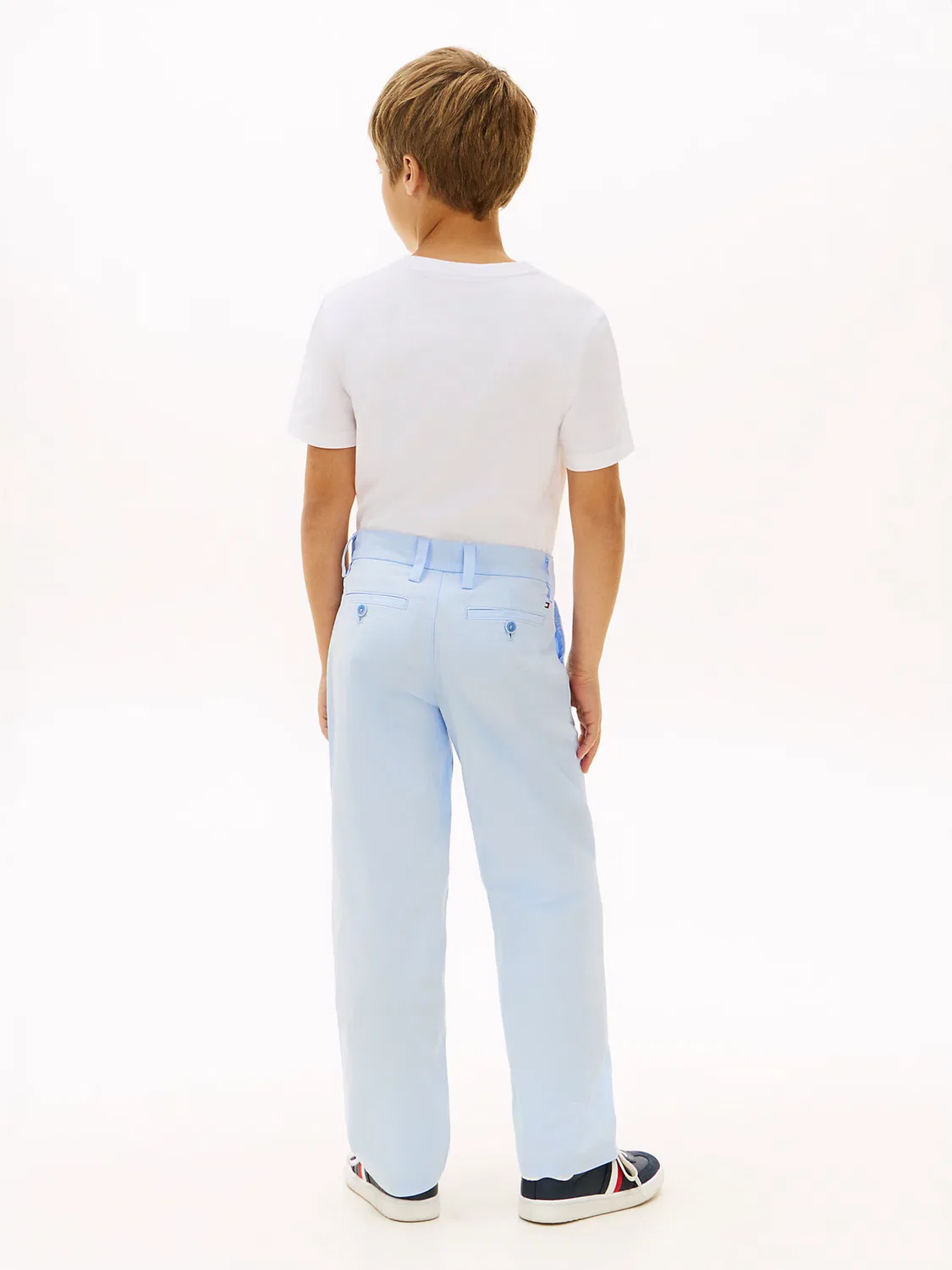 Широкие брюки - 'незаменимый элемент гардероба'. Tommy Hilfiger, Light Blue — фото 4