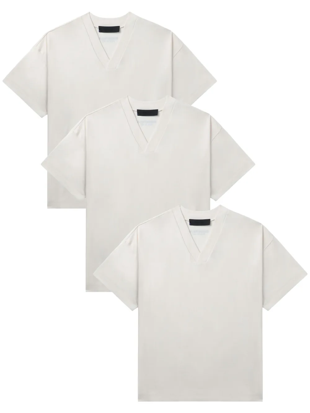 

Комплект из трех футболок с V-образным вырезом FEAR OF GOD ESSENTIALS, белый