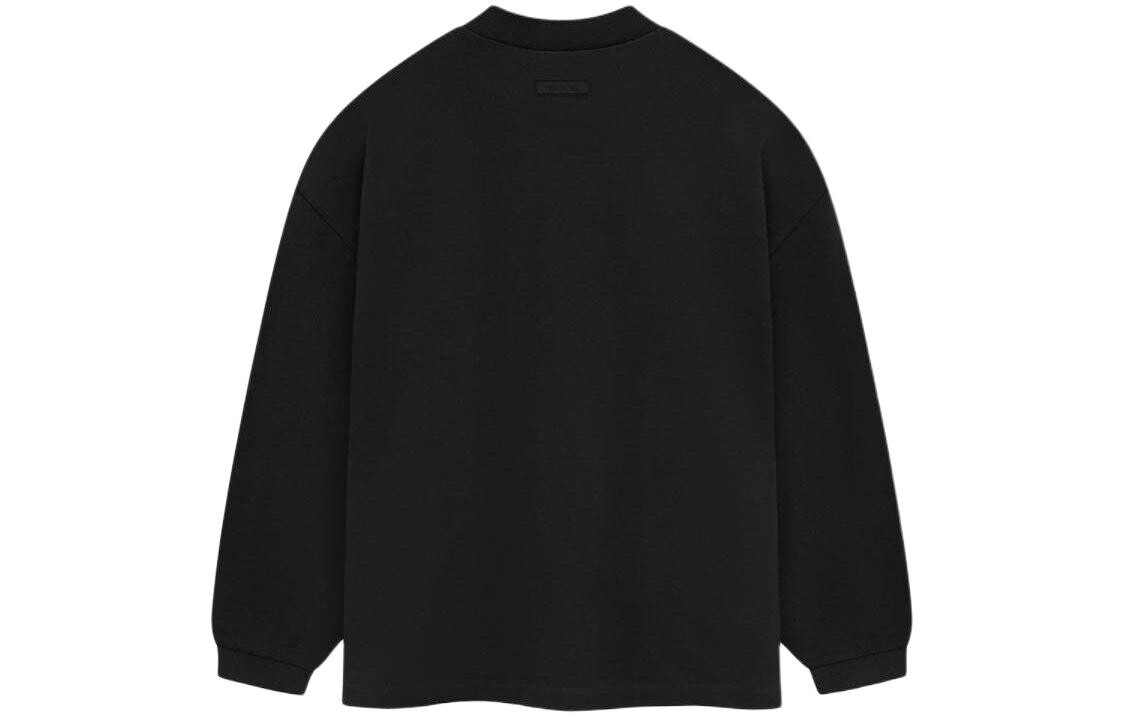 Футболка из плотного джерси с длинным рукавом Fear Of God Essentials, черный — фото 2