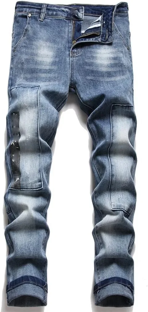 

Мужские джинсы с полосками и принтом Vintage Slim Tapered SIDUFHAOPKLL