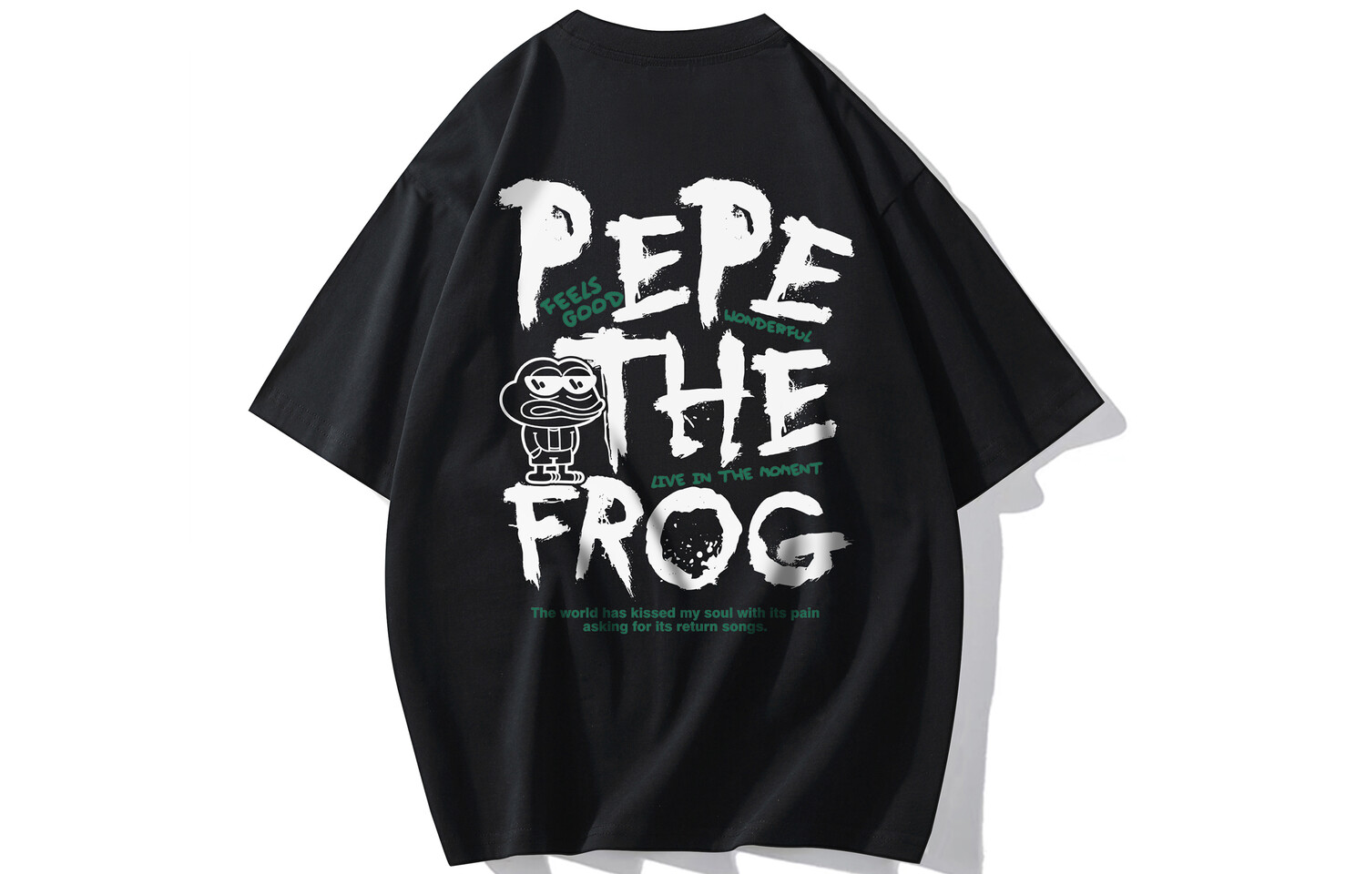 

pepe the frog Футболка унисекс с лягушкой Пепе, Светло-зеленый