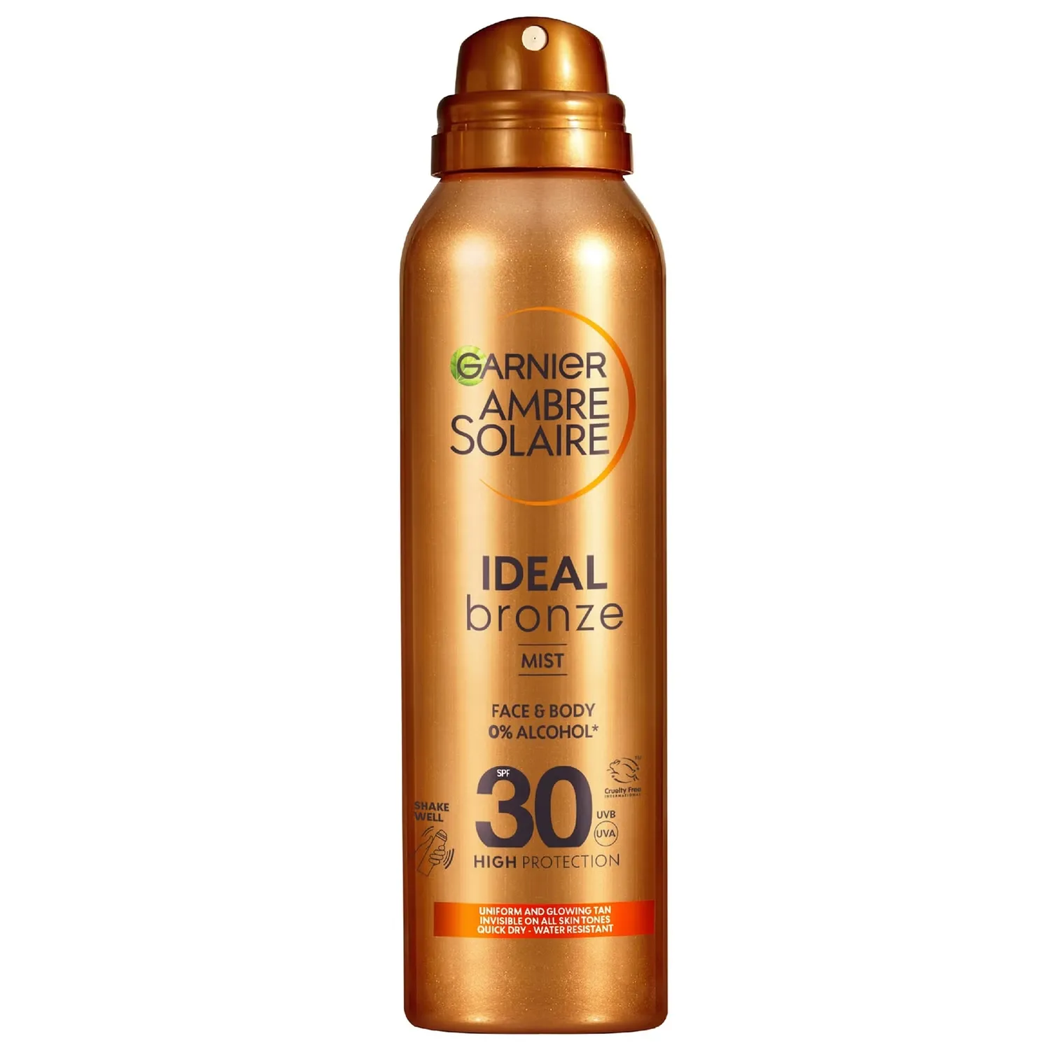 

Ambre Solaire Ideal Бронзовый спрей для загара для лица и тела SPF 30 150 мл Garnier