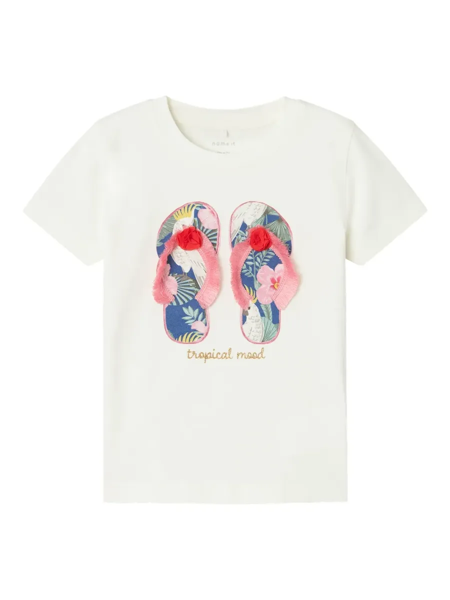 

Рубашка с короткими рукавами Name It "NMFFFRANSISCA SS TOP", цвет Jet Stream