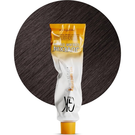 

GK HAIR Global Keratin Профессиональная крем-краска для волос в тюбике 3,4 жидких унций 100 мл Ледяной каштан 6,91 Темно-русый