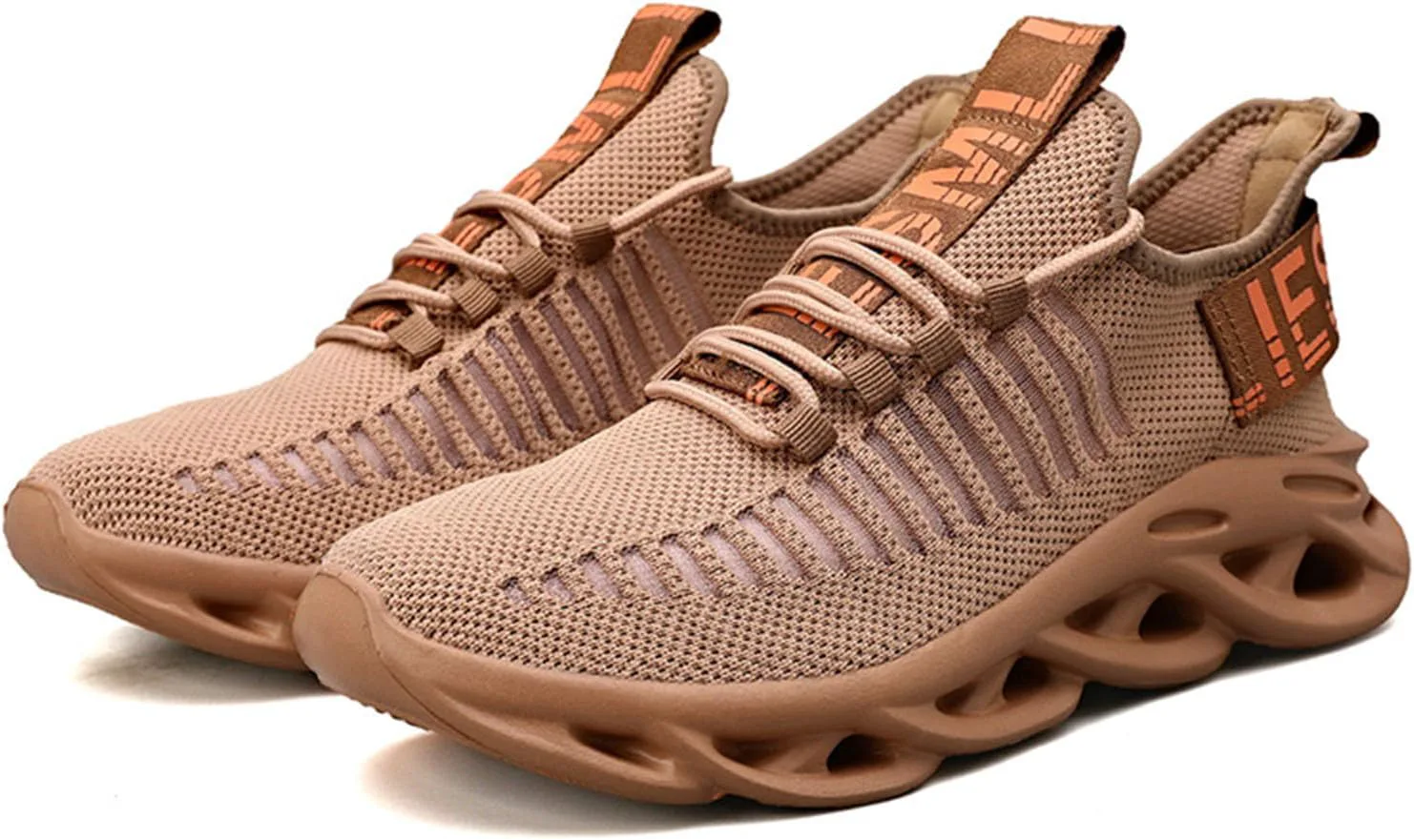 

Мужские прогулочные кроссовки, дышащие, ультралегкие, повседневные, для бега, спорта, тренажерного зала, модные кроссовки MissLetty, коричневый