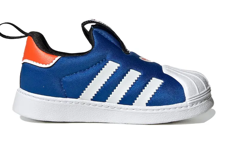 Кроссовки adidas originals Superstar Series Toddler Shoes TD Low-top Blue/Orange/White/Black — фото 2