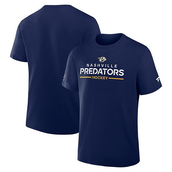 

Мужская футболка Nashville Predators Authentic Pro Primary цвета нави Fanatics