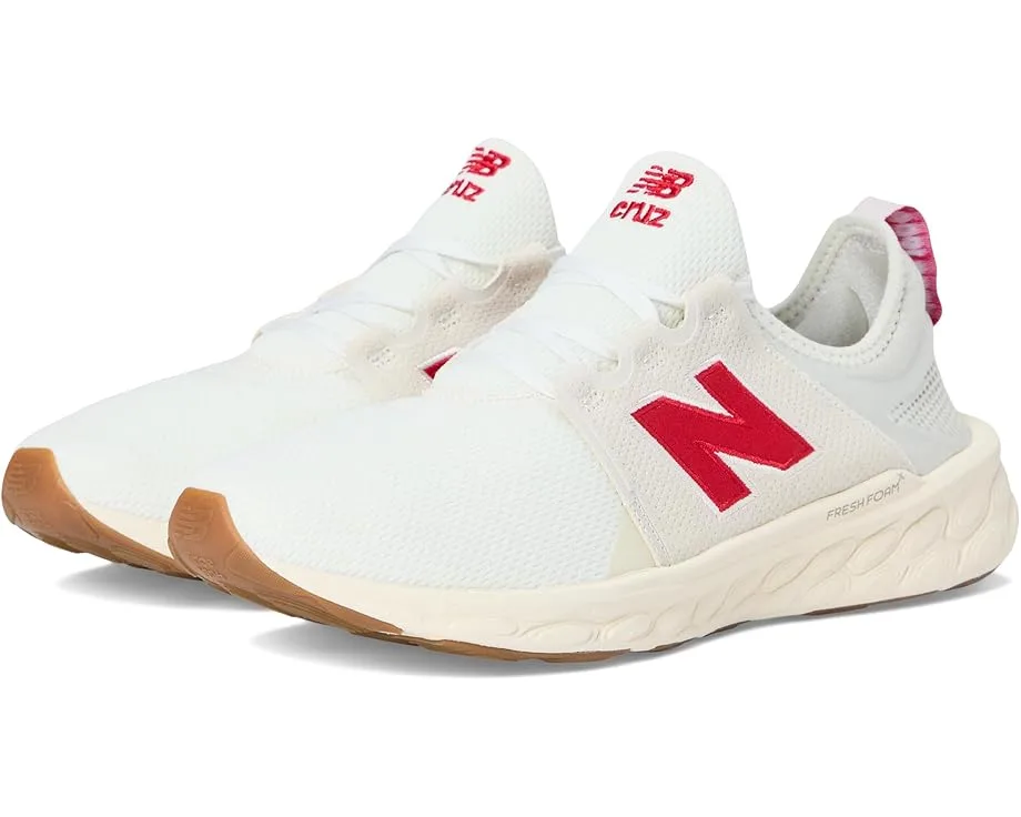 Кроссовки New Balance Fresh Foam X Cruz v3, Sea Salt/Team Red/Permafrost