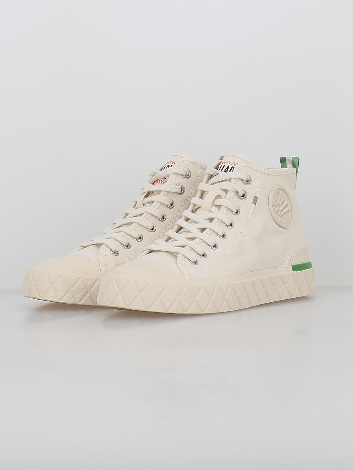 Кроссовки Palladium Unisex Palla Ace Mid из органического канваса на шнуровке, белый — фото 2