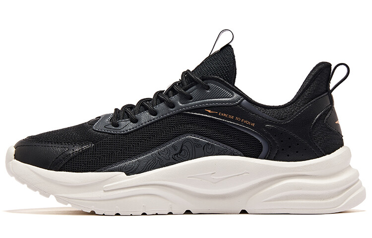 

Кроссовки ERKE Lifestyle Shoes Men Low-top Positive Black/carbon Gray, черный