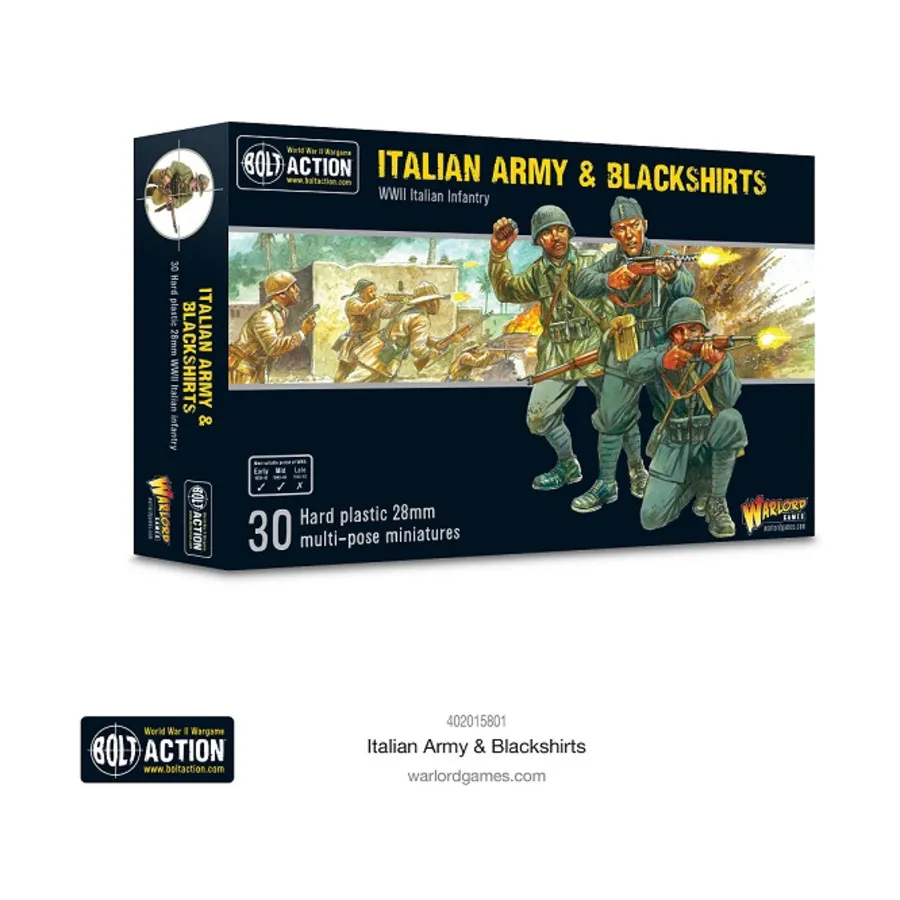 

Итальянская армия и чернорубашечники, Bolt Action - Italian (28mm)