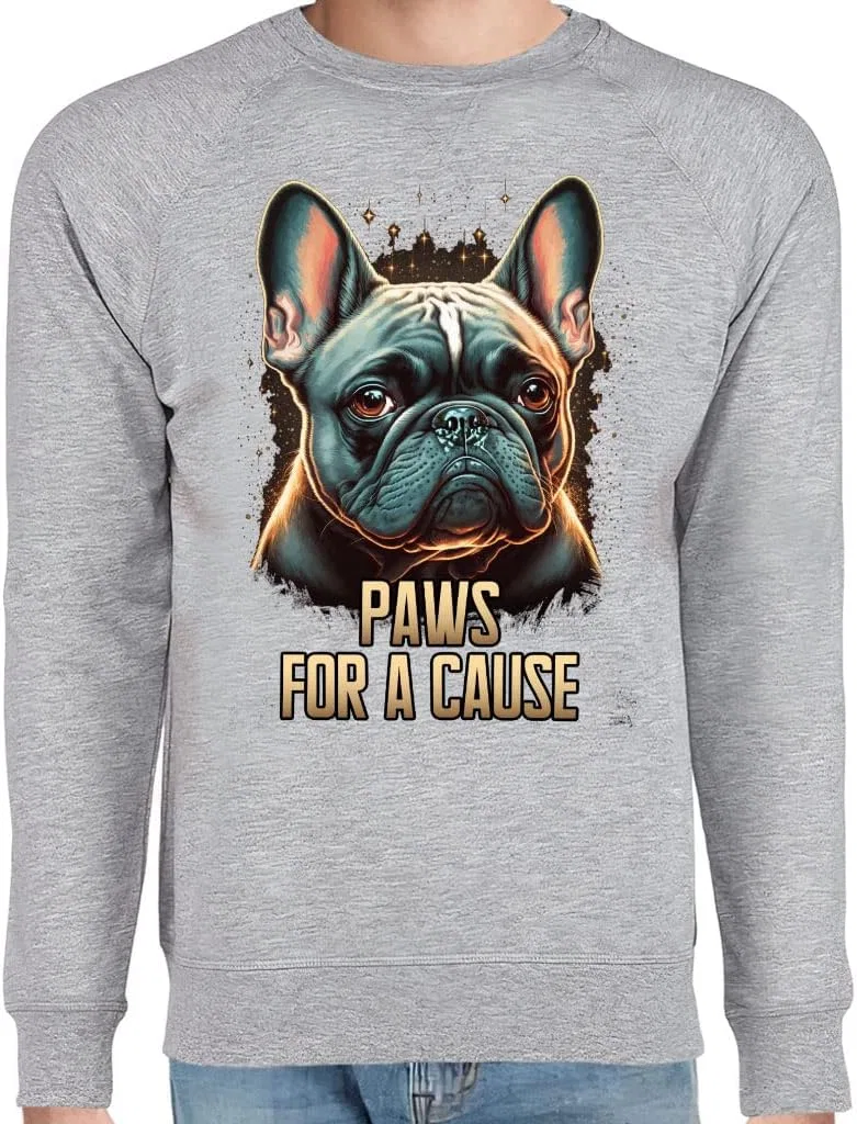 Толстовка с рукавами реглан «Puffy Paws for a Cause» — красивая толстовка с круглым вырезом — толстовка с графическим принтом
