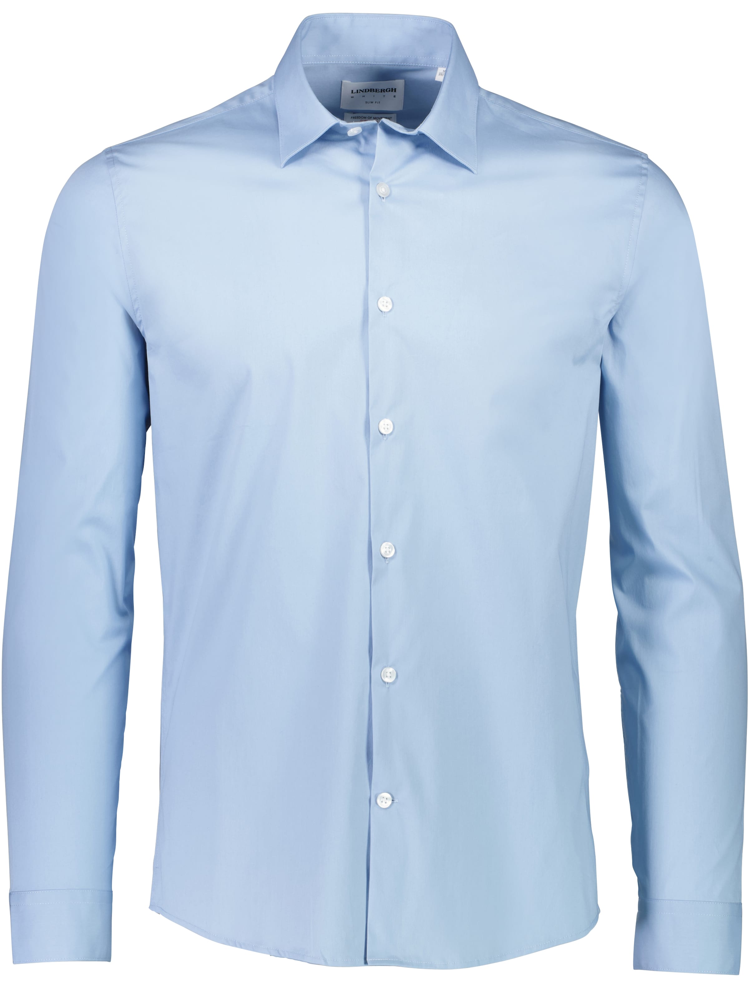 

Lindbergh Рубашка для делового стиля 'Superflex' в светло-голубом цвете, slim fit