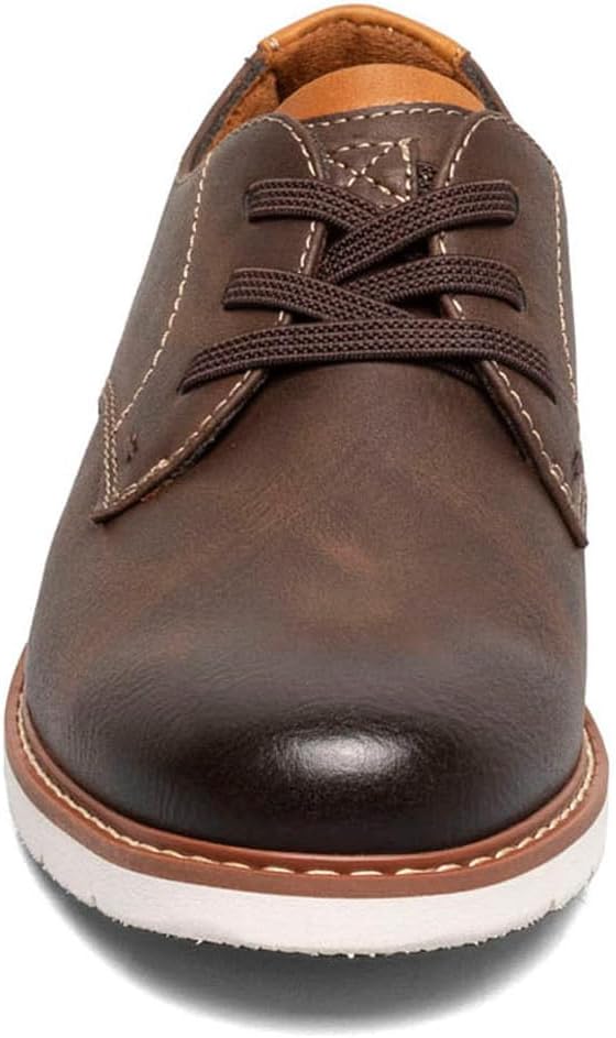 Детские оксфорды Florsheim Boys Vibe с простым носком (малыши/младшие дети/старшие дети), Brown Crazy Horse — фото 3