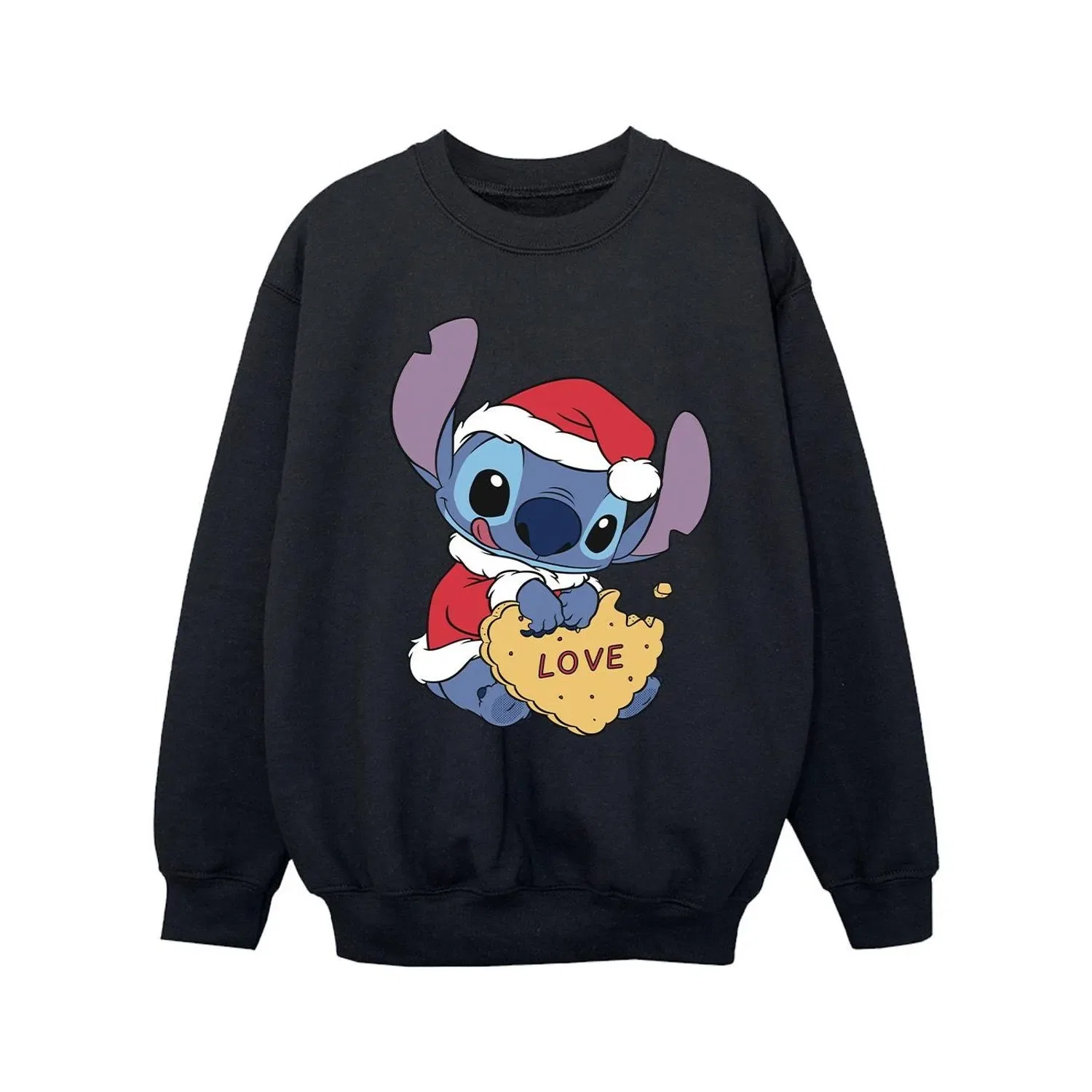 Свитшот с принтом Disney Lilo & Stitch, черный — фото 2