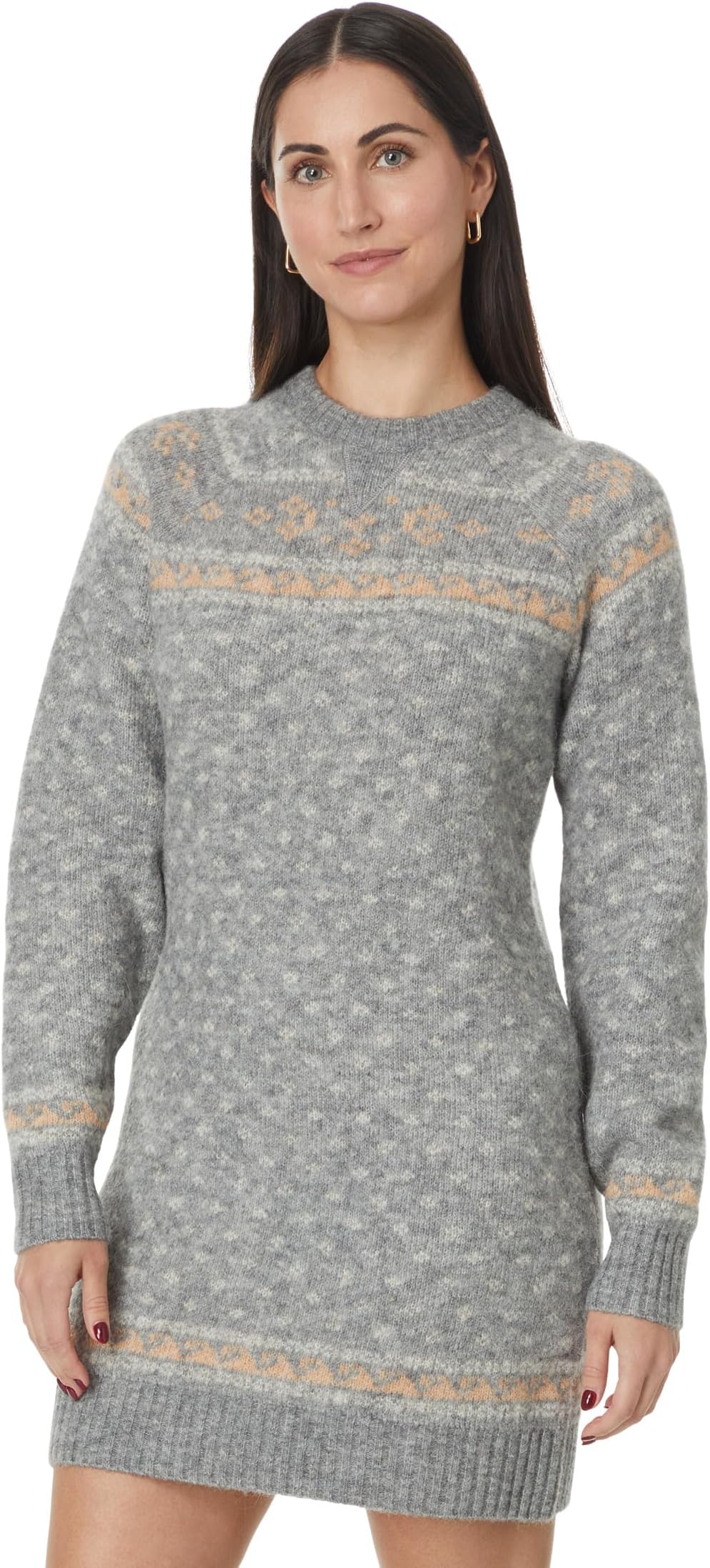 

Платье Toad&Co Toddy Crew Sweater Dress, цвет Heather Grey Fair Isle