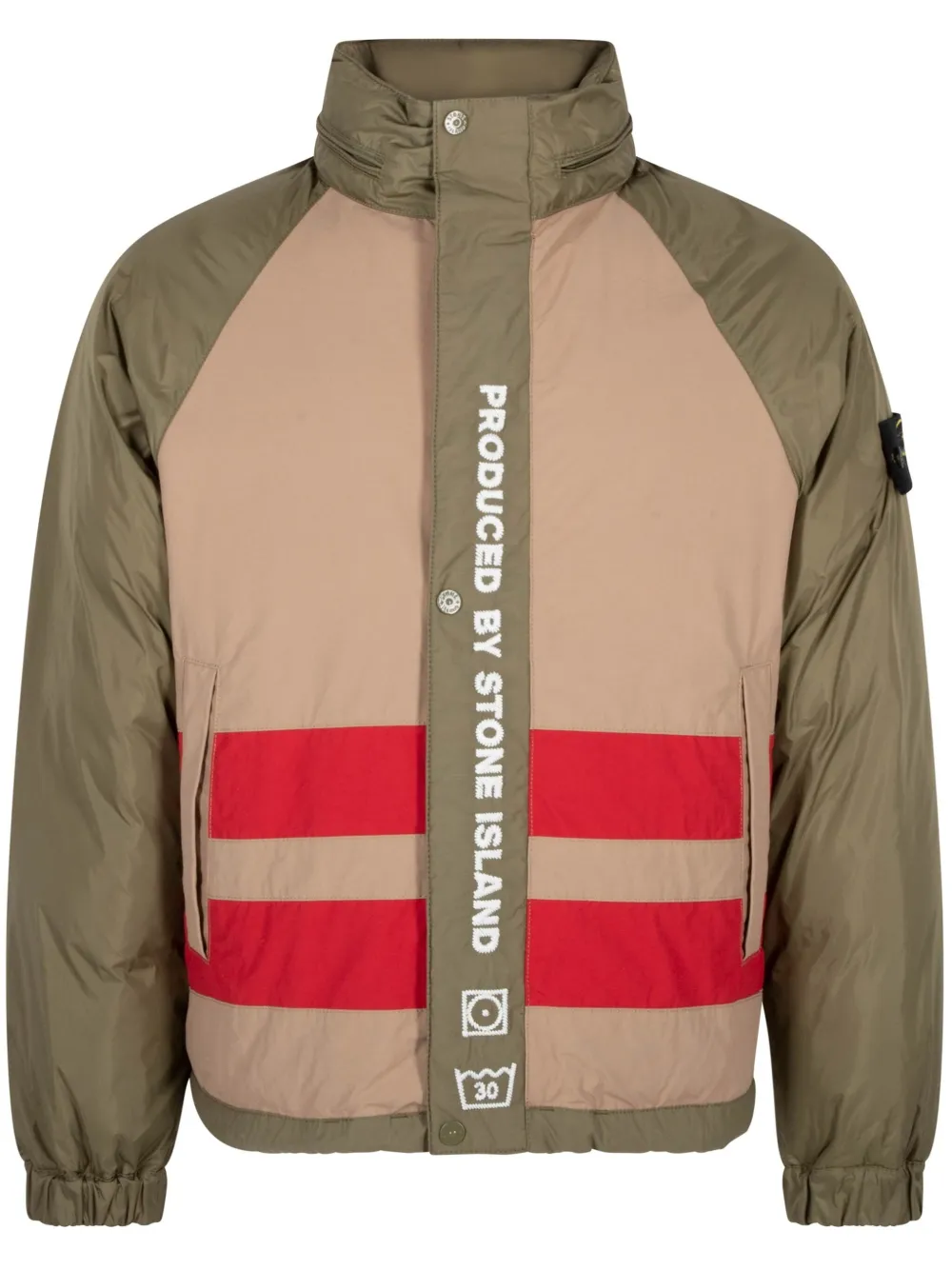 

Двусторонний пуховик Olive из коллаборации со Stone Island Supreme, зеленый