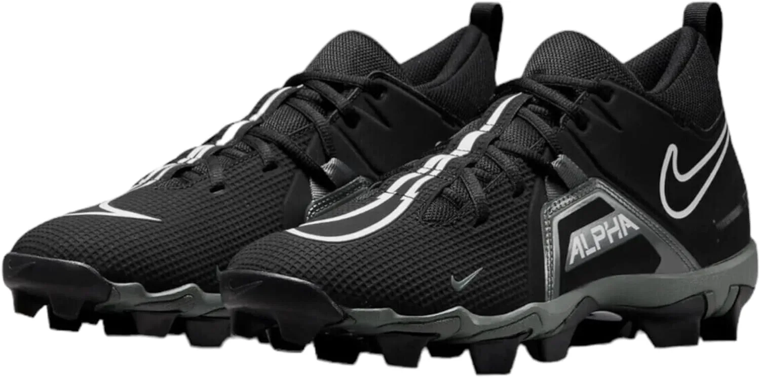 Бутсы для футбола мужские Nike Alpha Menace 3 Shark, черный/серый/белый — фото 4
