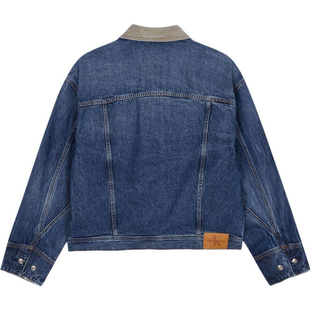 Calvin Klein Джинсовая куртка мужская тёмно-синяя, Dark Blue — фото 3