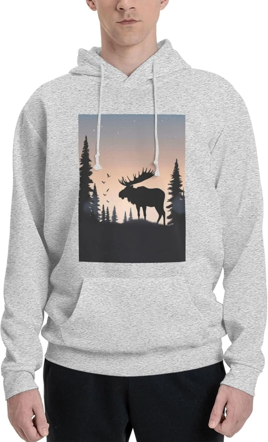 

Мужская флисовая толстовка с капюшоном Moose Mountain Pine Tree LKWSCGHM