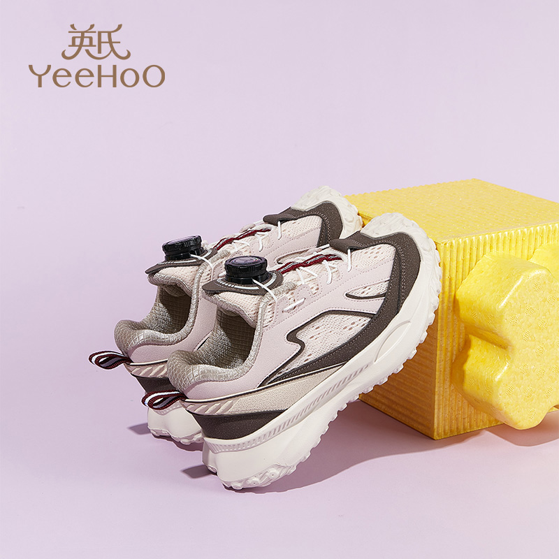 Детские противоскользящие низкие уличные кроссовки Kids' YeeHoO, розовый — фото 4