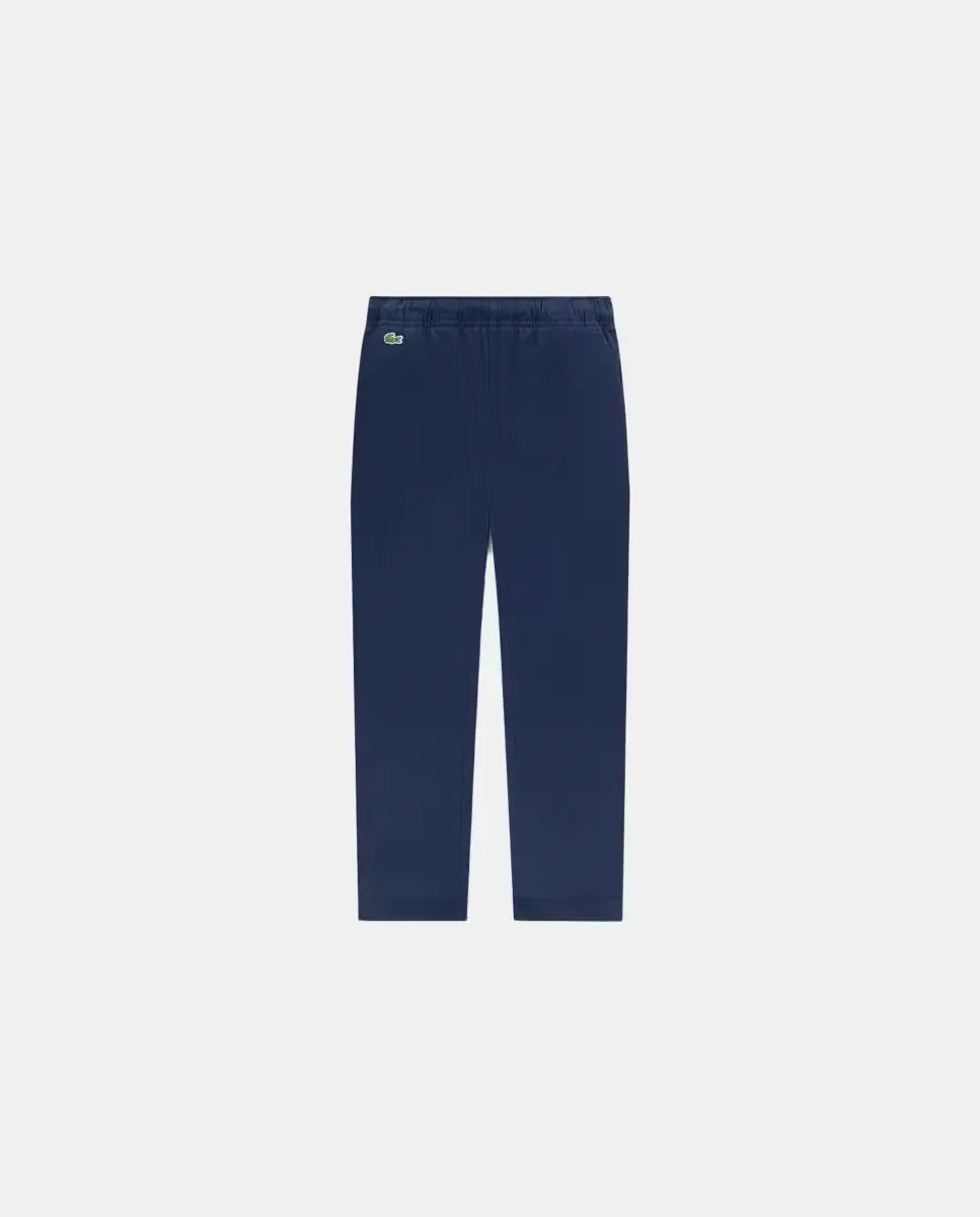 Эластичные брюки из саржи Lacoste, синий
