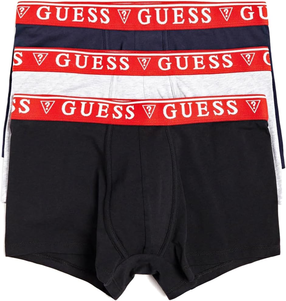 

GUESS Мужские боксеры Brian Hero, 3 шт, Grey Melange Mix