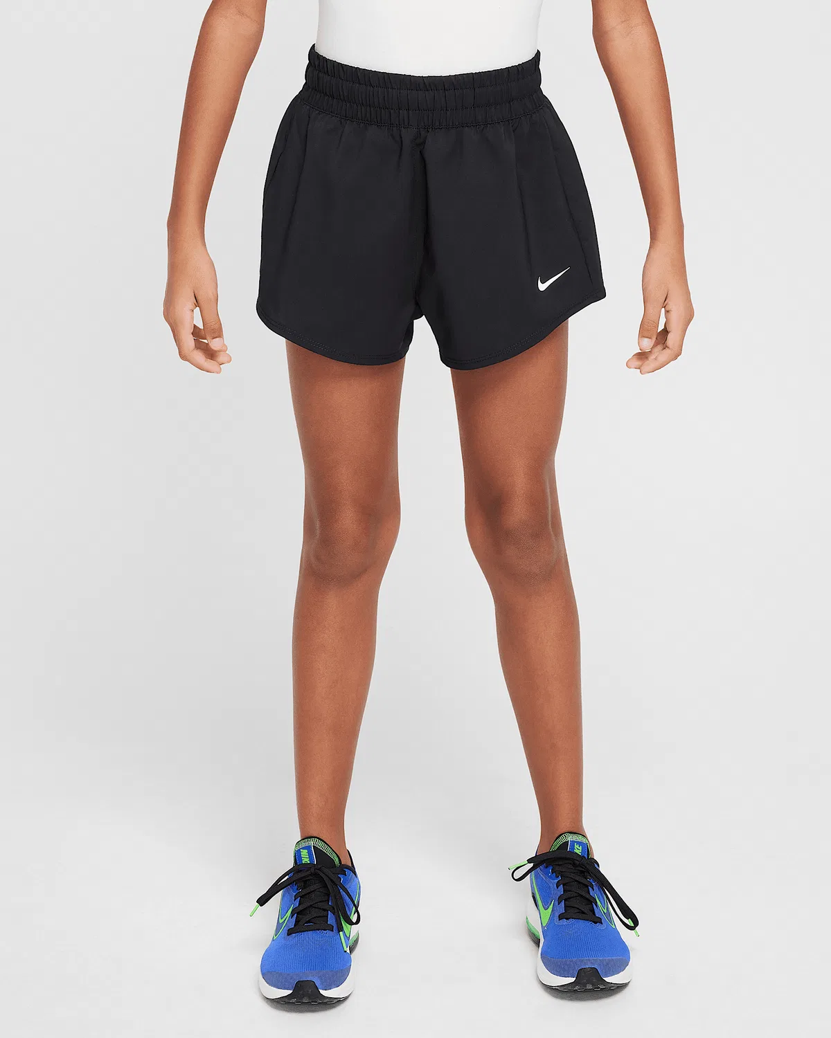 Девчачьи шорты Nike One Dri-FIT 3" 2-in-1, Black/White