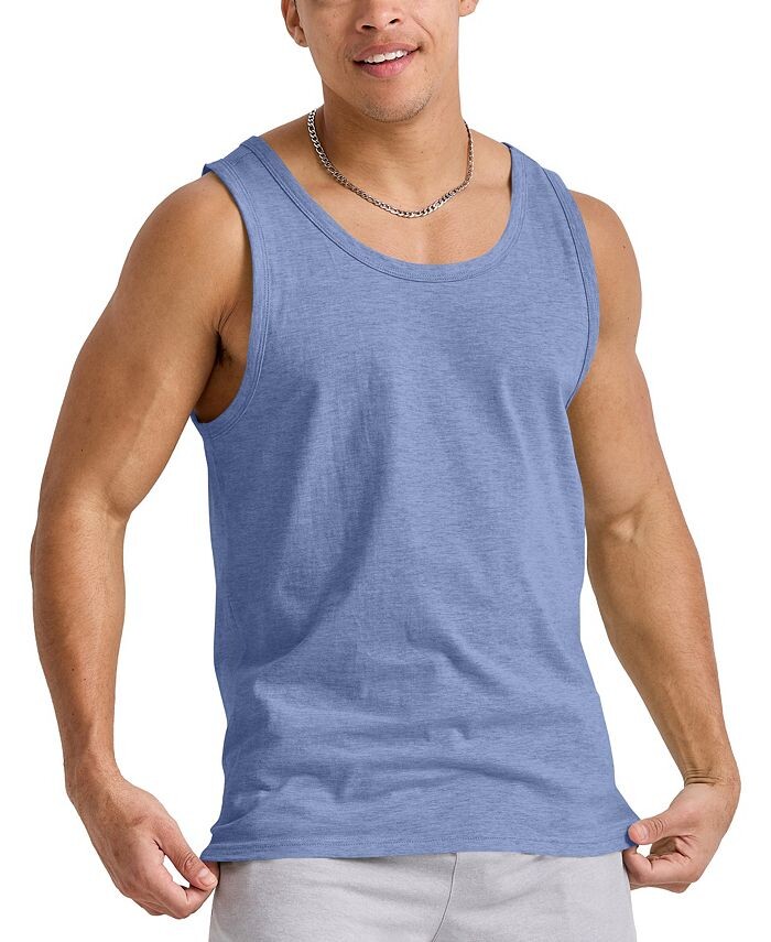 

Мужская майка Originals Tri-Blend с круглым вырезом Hanes, цвет Blue1