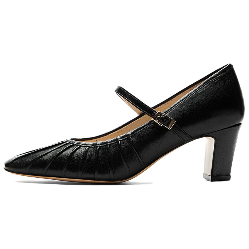 NINE WEST Женские туфли на платформе с массивным каблуком 6 см экрю, цвет Ecru — фото 3