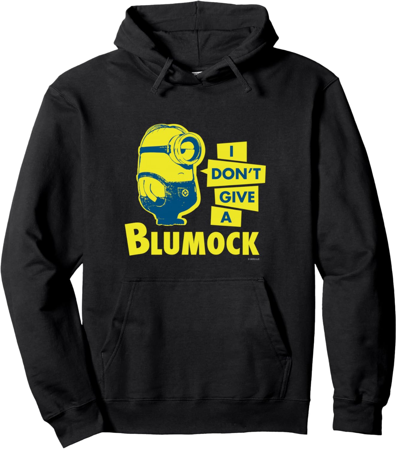 

Худи Minion I DON'T GIVE A BLUMOCK Minions, черный